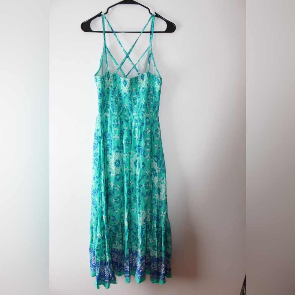 Flying Tomato Teal and Navy Midi Dress - Picture 2 of 3